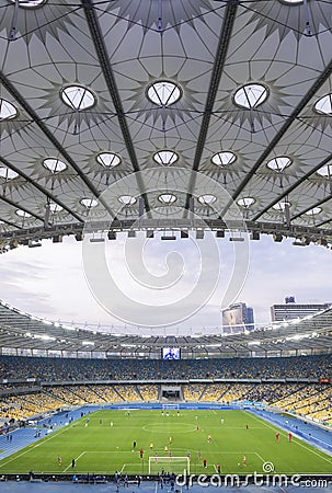 NSC Olympic stadium (NSC Olimpiyskyi) in Kyiv, Ukraine Editorial Stock Photo