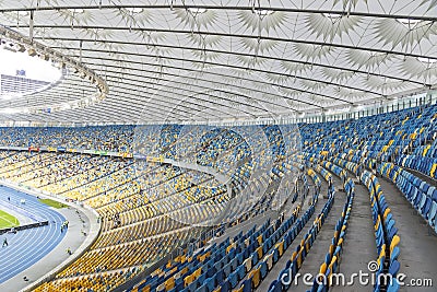 NSC Olympic stadium (NSC Olimpiyskyi) in Kyiv, Ukraine Editorial Stock Photo