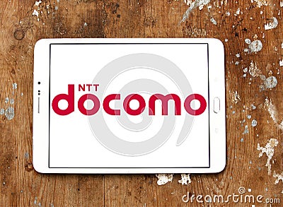 NTT DOCOMO Telecommunications company logo Editorial Stock Photo