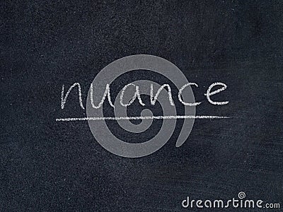 Nuance Stock Photo