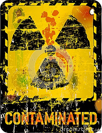Nuclear contamination Vector Illustration