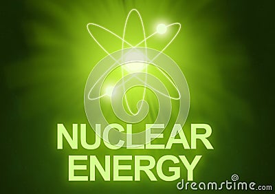 Nuclear Energy Cartoon Illustration