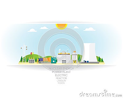 Nuclear energy Vector Illustration