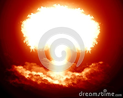 Nuclear explosion Stock Photo