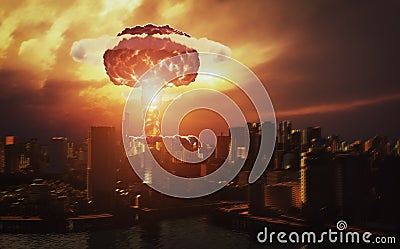 Nuclear explosion Stock Photo