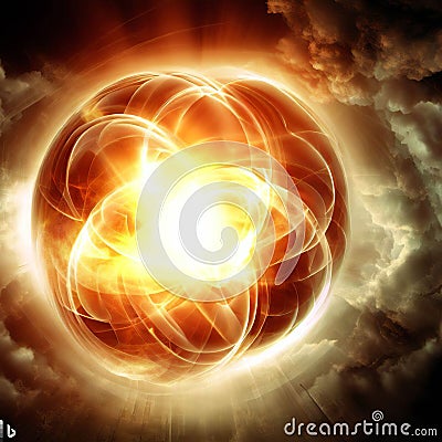 Strong Nuclear Force abstract Stock Photo