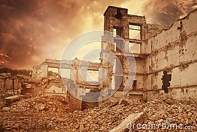 Nuclear post apocalypse survivor Stock Photo