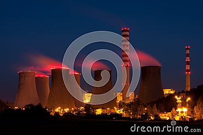 Nuclear power plant Stock Photo