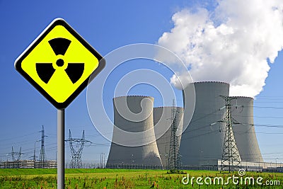 Nuclear power plant Stock Photo