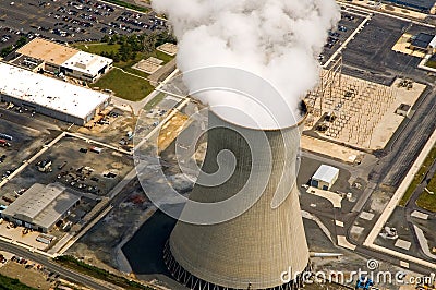 Nuclear power station Stock Photo