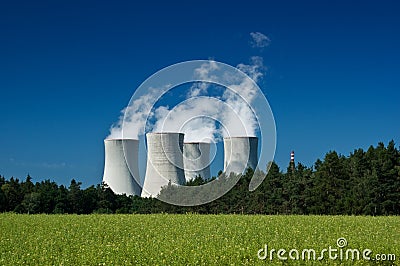 Nuclear power station Stock Photo