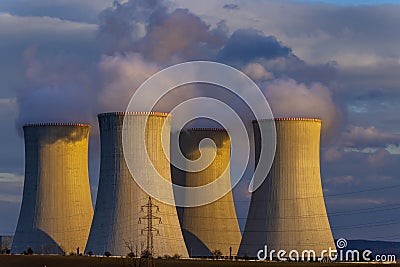 Nuclear power station Dukovany, Vysocina region, Czech republic Stock Photo