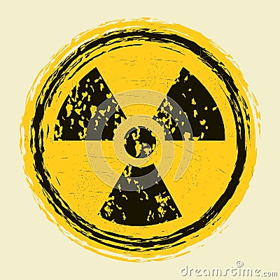 Nuclear radiation Vector Illustration