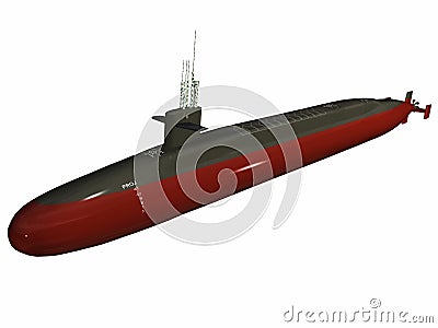 Nuclear submarine Stock Photo