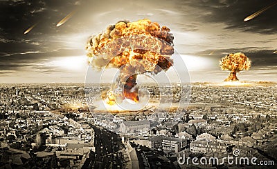 Nuclear War Stock Photo