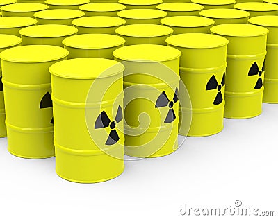 The nuclear waste Stock Photo