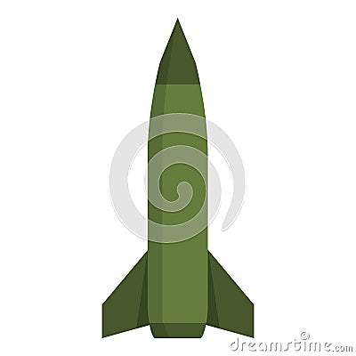 Nuclear weapon icon cartoon vector. Army battle Vector Illustration