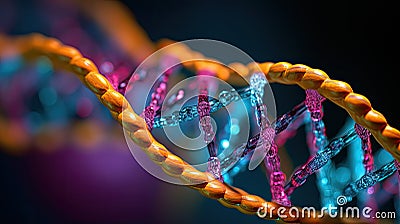 nucleotide dna rna Cartoon Illustration