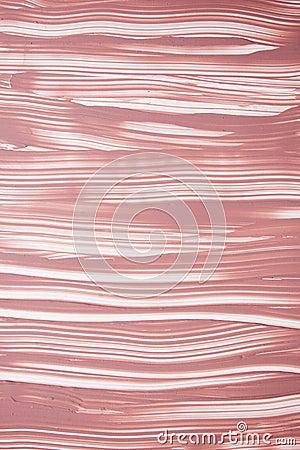 Nude paint streaks beige makeup smear cream white background creamy texture Stock Photo