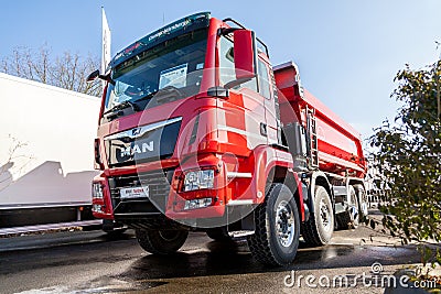 MAN TGS 35.460 8X8 dumper Editorial Stock Photo