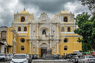 Nuestra Senora de la Merced Convent-Church, La Antigua, Guatemala Editorial Stock Photo