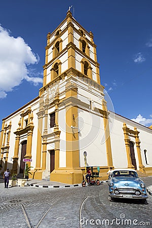 Nuestra Senora de la Soledad Church in Cuba. Editorial Stock Photo