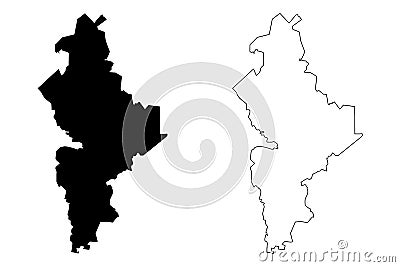 Nuevo Leon map vector Vector Illustration