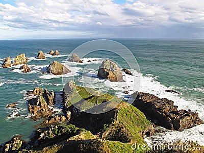 Nugget Point - New Zealand Stock Photo