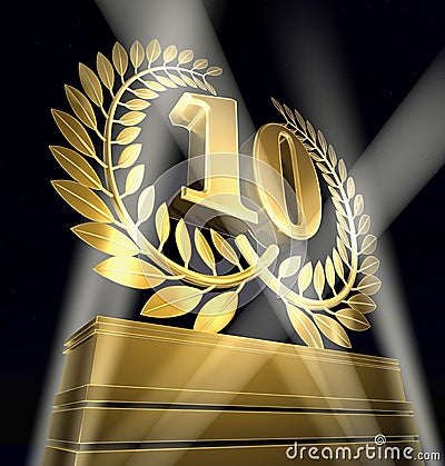 Number 10 Stock Photo