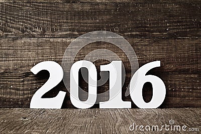 Number 2016, as the new year Stock Photo