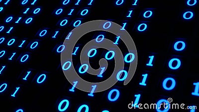 0 Number with 1 Number of ASCII code. Stock Photo