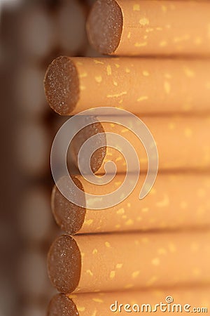 Number of cigarettes isolated tobacco danger close up quit smoking cessation cigaret bad habit nicotine junkie big size high Stock Photo
