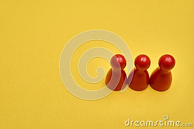 Number concept. Can be used for a disposition in a presentation to enumerate. Three - 3. Stock Photo