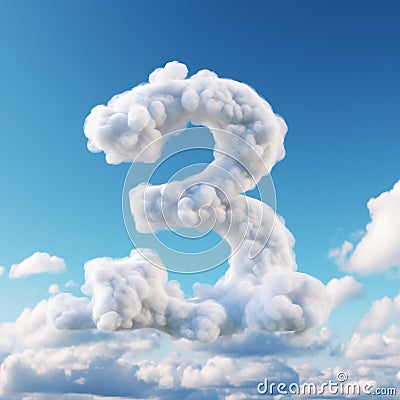 Three With A Cloud: Sculpted Imagery Of Dreamy Symbolism Stock Photo