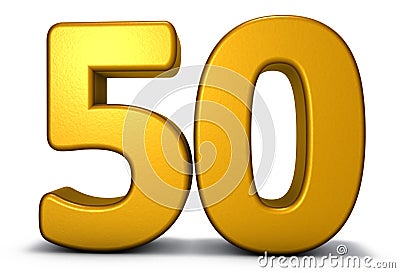 Number fifty Stock Photo