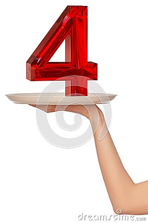 Number four Stock Photo