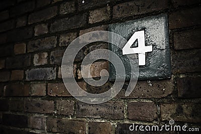 Number four Stock Photo