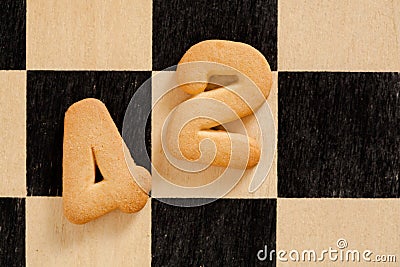 Number fourty two on a chessboard Stock Photo
