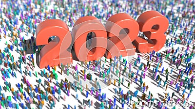 2023 number new year Stock Photo
