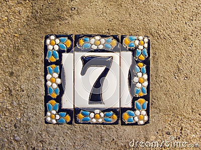 Number seven Stock Photo