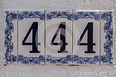 Number 444 Stock Photo