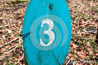 Number three Stock Photo