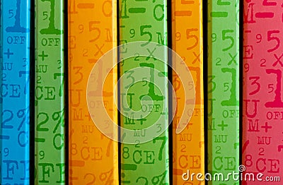 Numbered dossiers Stock Photo