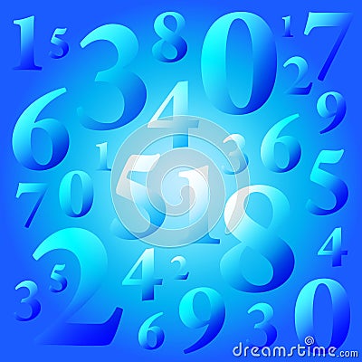 Numbers Vector Illustration