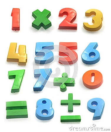 Numbers Stock Photo