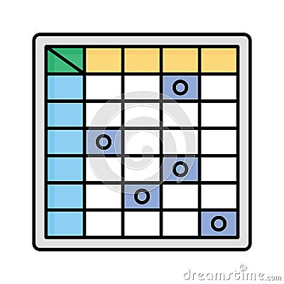 Numbers fill vector icon which can easily modify or edit Vector Illustration