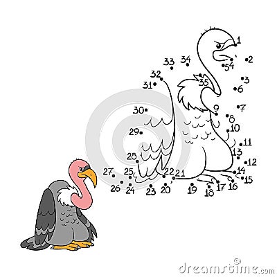 Numbers game (vulture) Vector Illustration