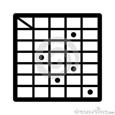 Numbers glyph vector icon which can easily modify or edit Vector Illustration