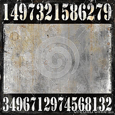 Numbers grunge background Stock Photo