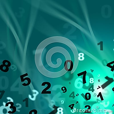 Numbers Mathematics Means Train Educate And Learned Stock Photo